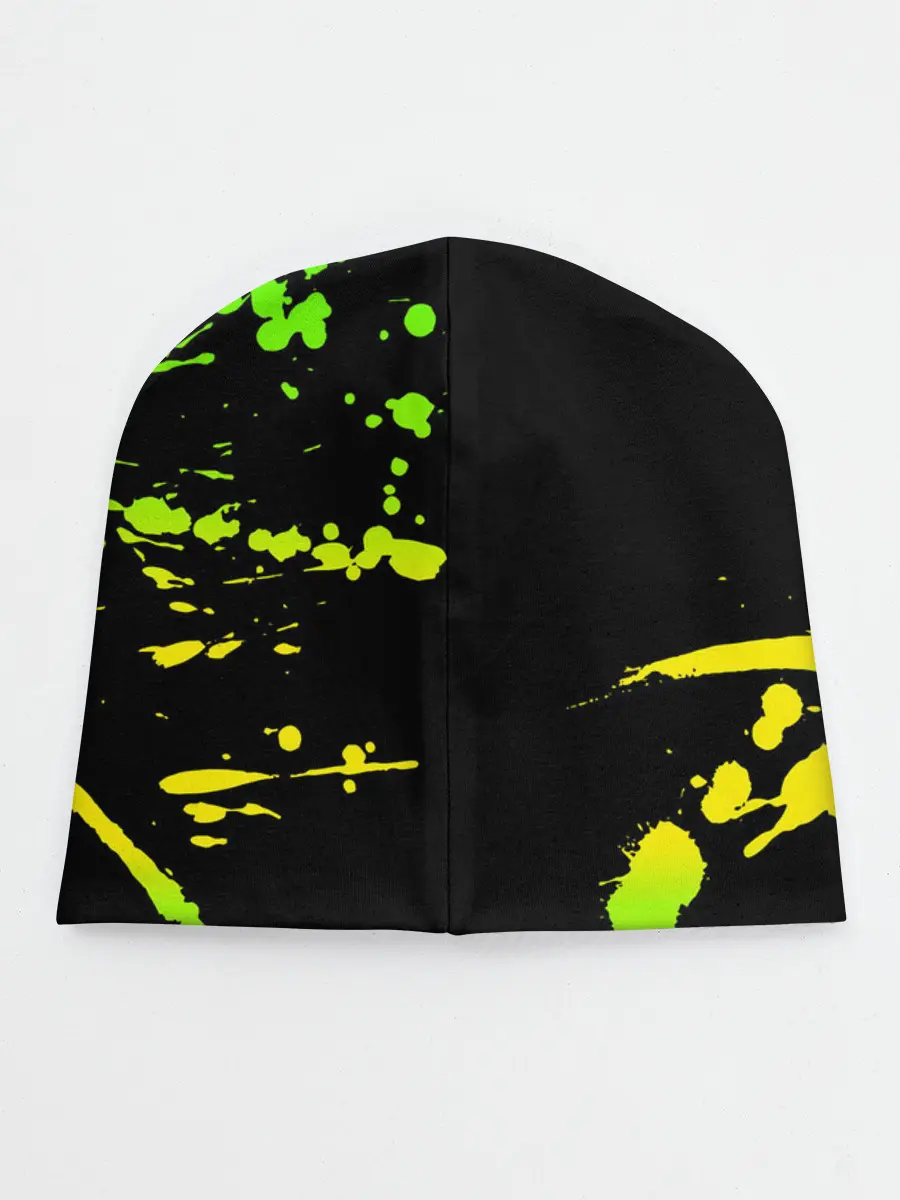 Детская шапка / KILLA зеленые брызги