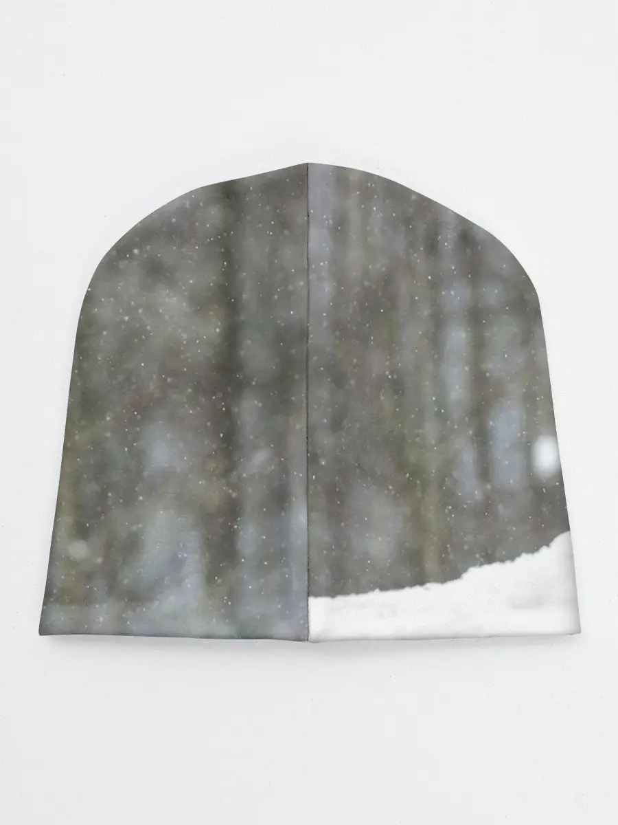 Детская шапка / Волк и снег