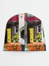 Детская шапка / London doors цифровой коллаж