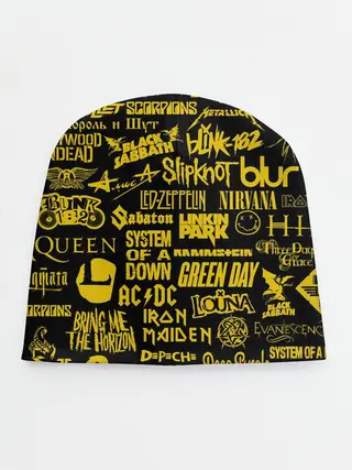 Детская шапка / Логотипы рок групп GOLD