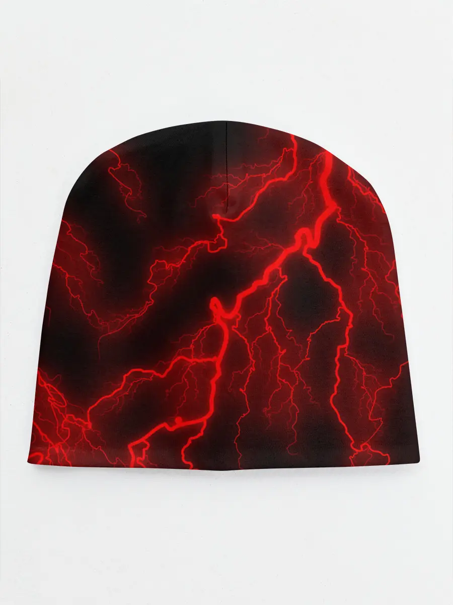 Детская шапка / МОЛНИЯ RED NEON