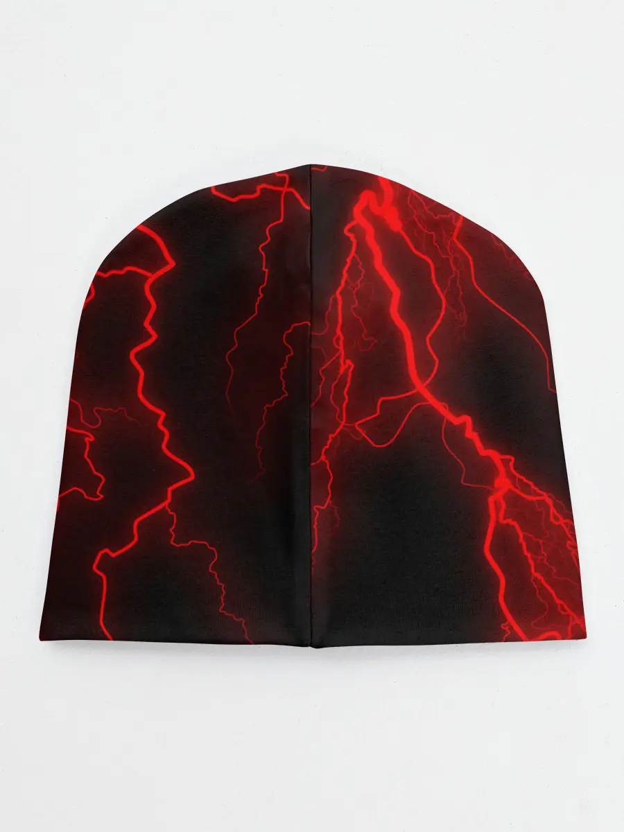 Детская шапка / МОЛНИЯ RED NEON