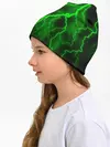 Детская шапка / МОЛНИЯ GREEN NEON