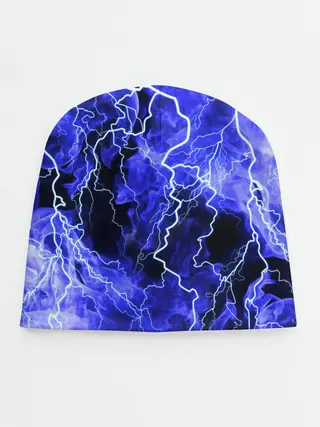 Детская шапка / МОЛНИЯ BLUE