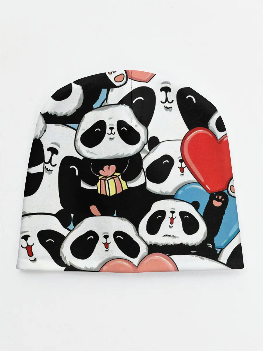 Детская шапка / Панды.