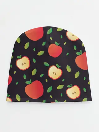 Детская шапка / Яблочный узор