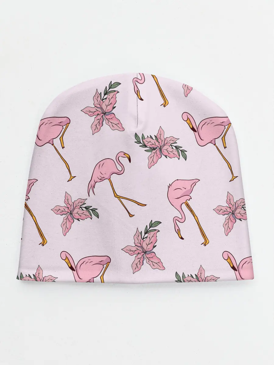Детская шапка / Розовый фламинго