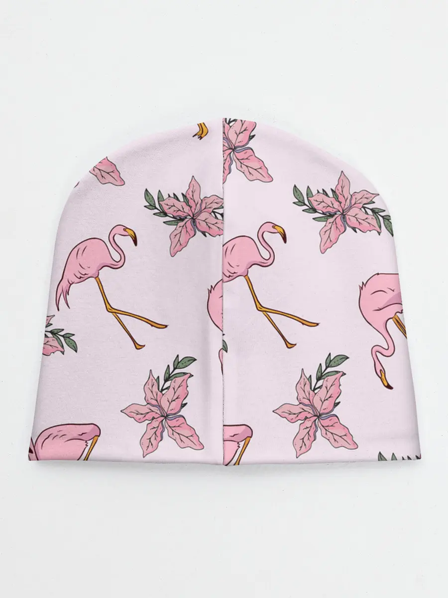 Детская шапка / Розовый фламинго