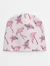 Детская шапка / Розовый фламинго