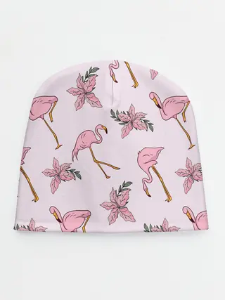 Детская шапка / Розовый фламинго