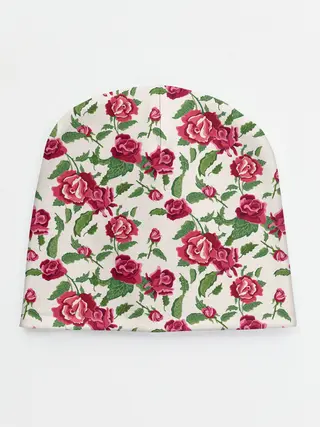 Детская шапка / Цветочный узор