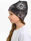 Детская шапка / Цветочный узор
