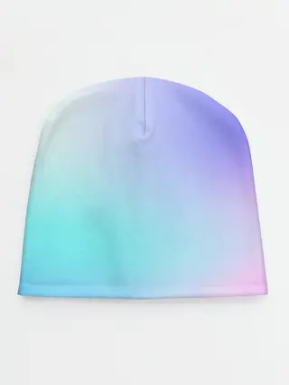 Детская шапка / небесно голубой градиентный