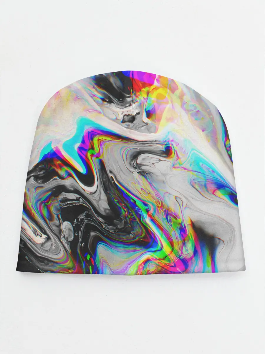 Детская шапка / DIGITAL ABSTRACT GLITCH | ГЛИТЧ