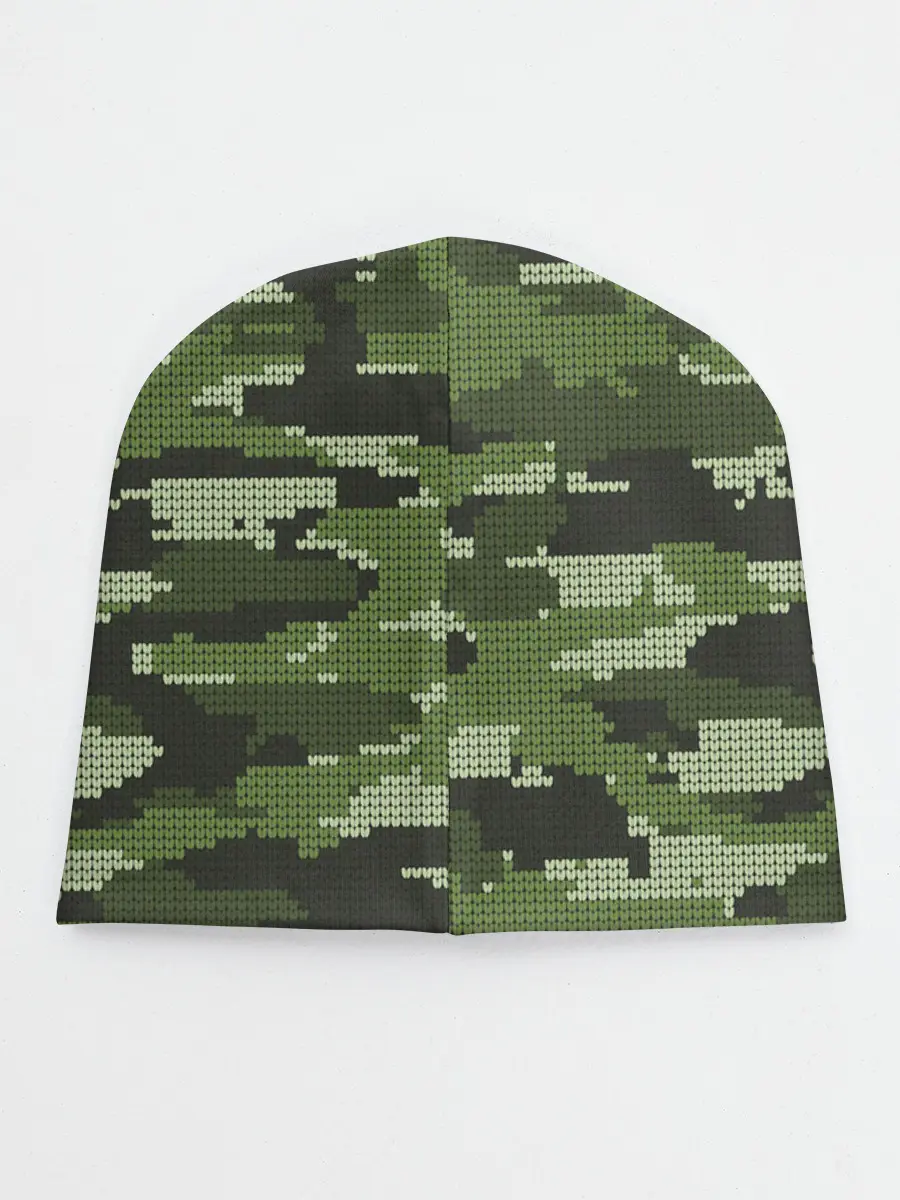 Детская шапка / ВЯЗАННЫЙ КАМУФЛЯЖ
