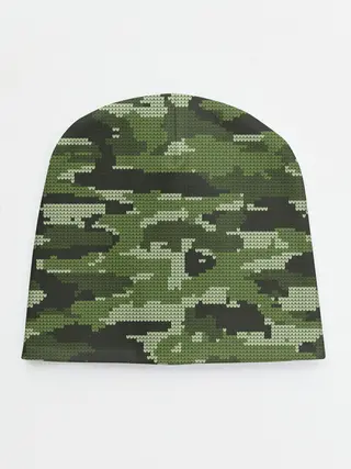 Детская шапка / ВЯЗАННЫЙ КАМУФЛЯЖ