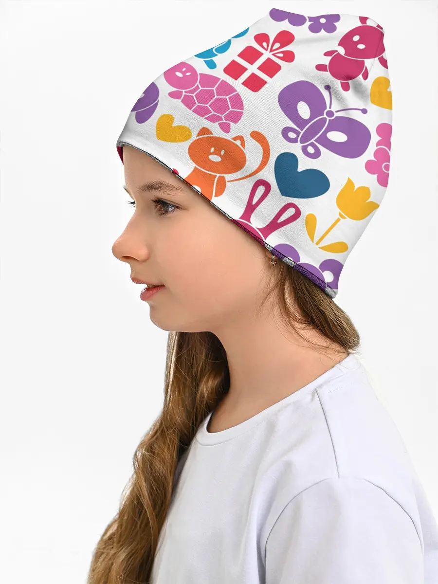 Детская шапка / Звери, детская