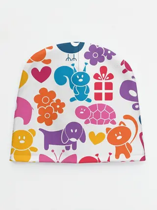 Детская шапка / Звери, детская