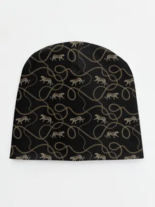 Детская шапка / Леопарды и цепи