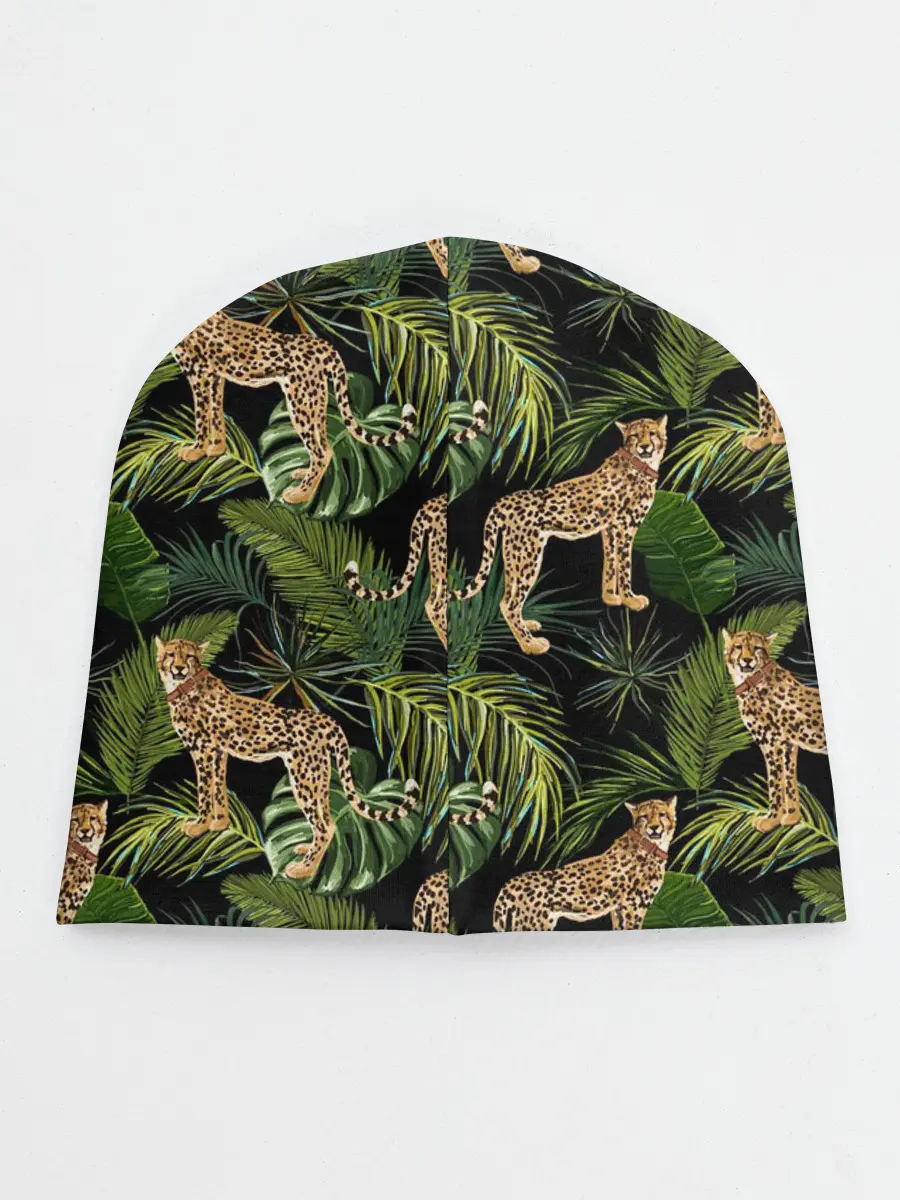 Детская шапка / Леопарды на ветках