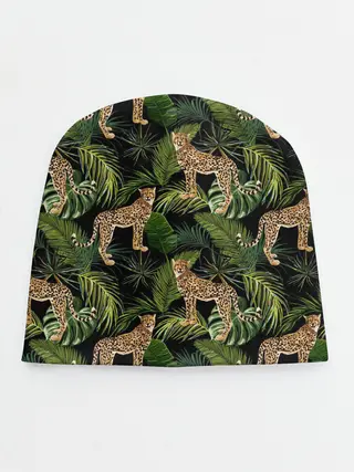 Детская шапка / Леопарды на ветках