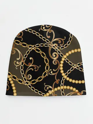 Детская шапка / Золотая цепь и бусы