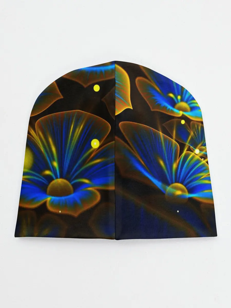 Детская шапка / Ночные Цветочки