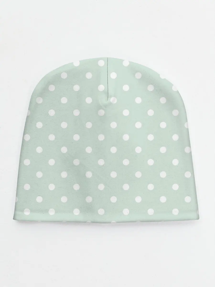 Детская шапка / белый горох