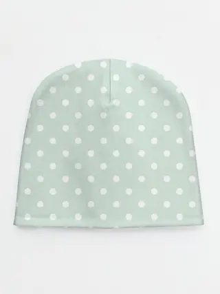 Детская шапка / белый горох