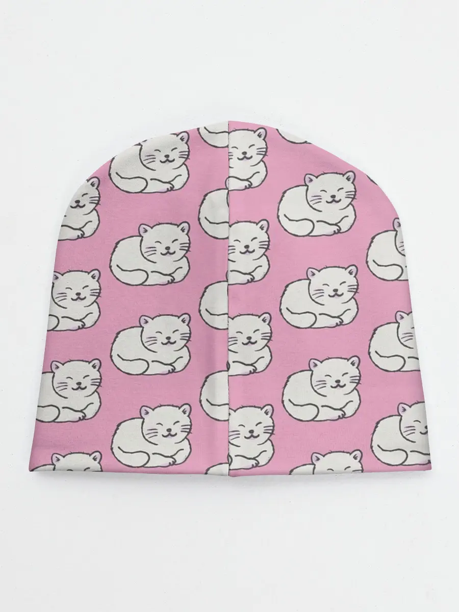 Детская шапка / Белая кошка