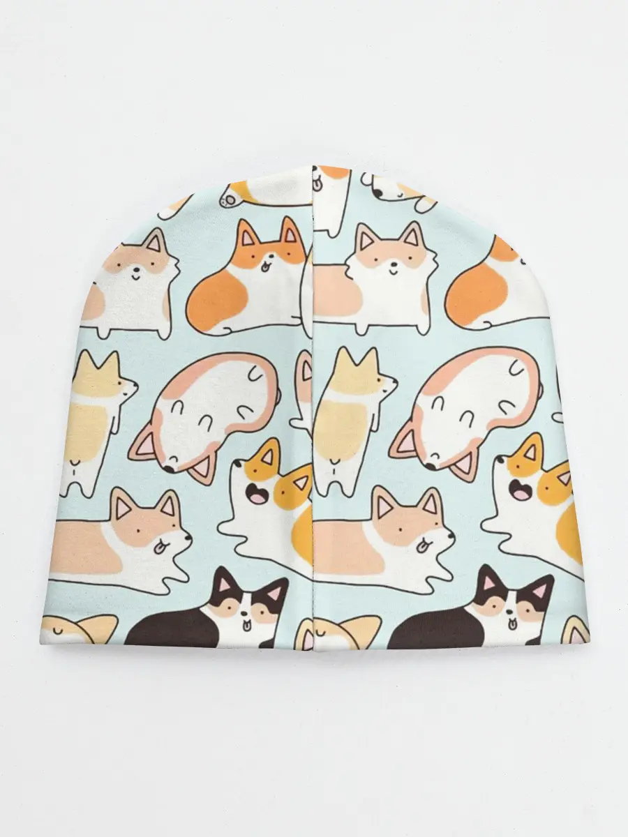 Детская шапка / Милые корги