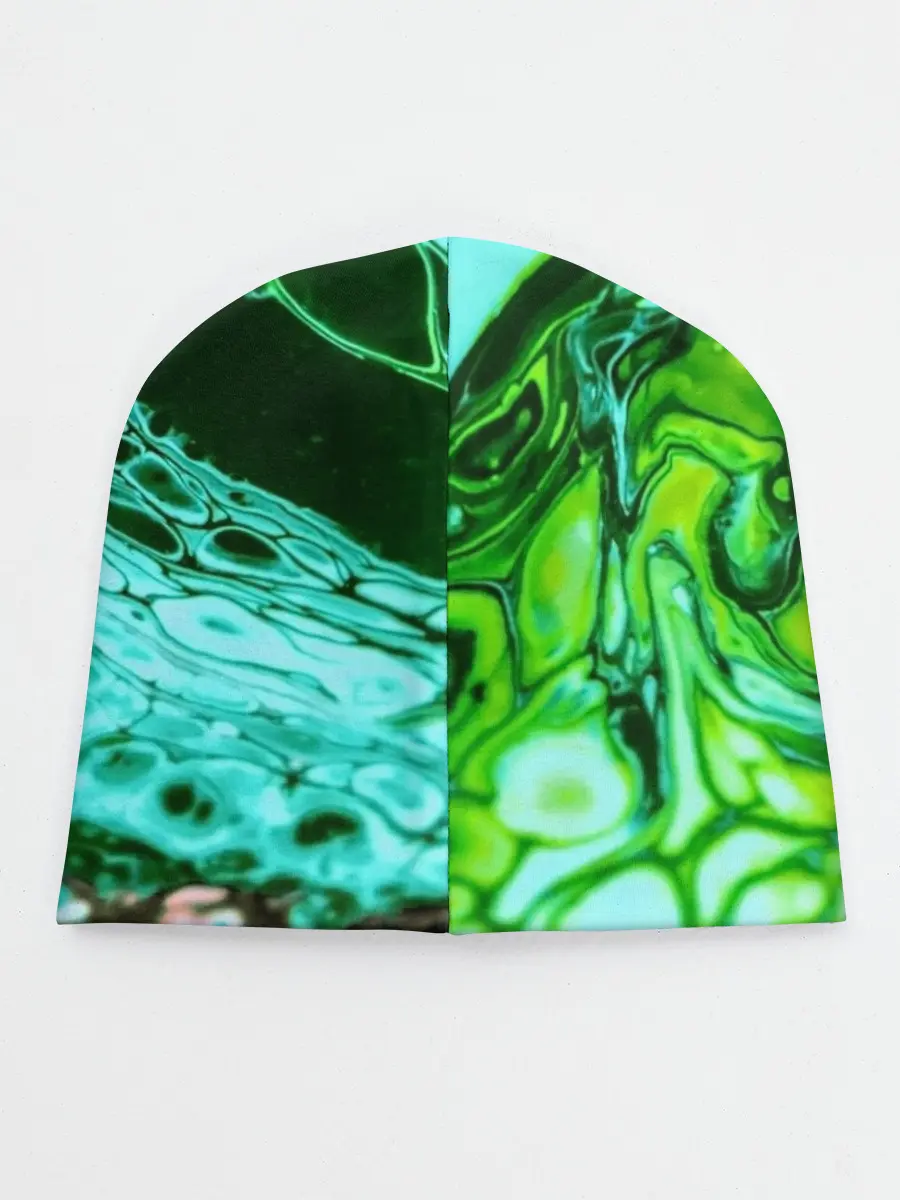 Детская шапка / Кислотные разводы краски