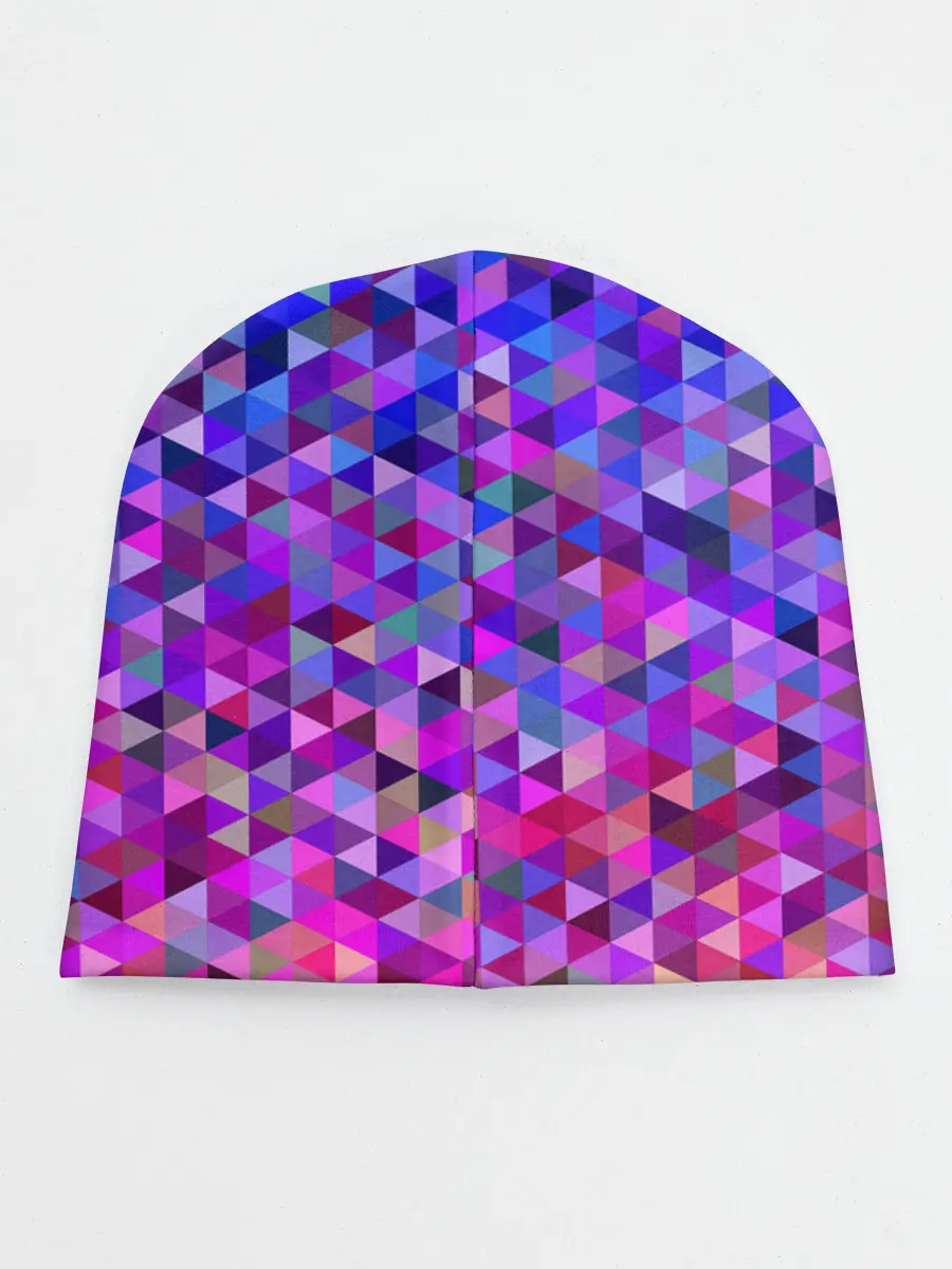 Детская шапка / Треугольники мозаика пиксели