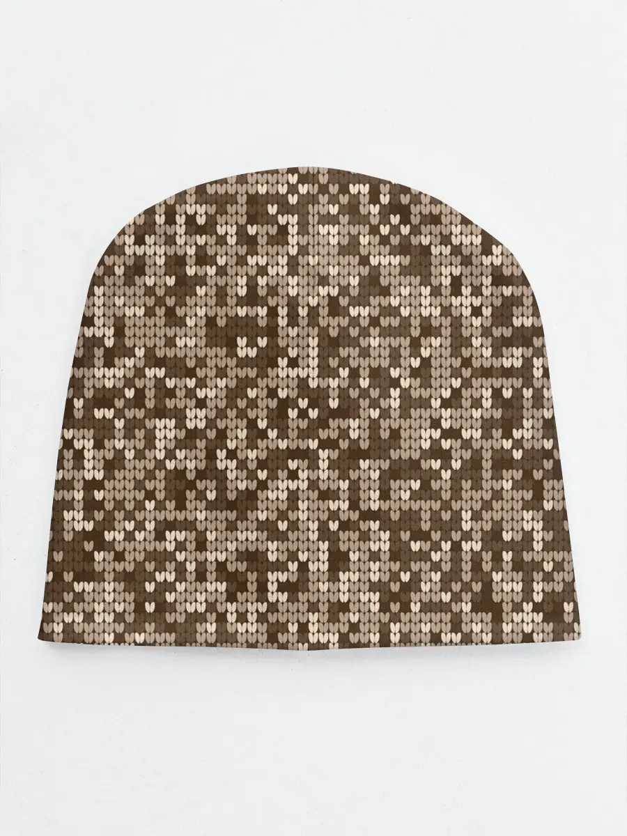 Детская шапка / ВЯЗАНЫЙ КАМУФЛЯЖ