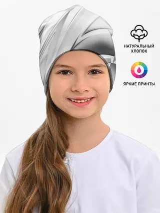 Детская шапка / GEOMETRY STRIPES WHITE