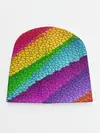 Детская шапка / Яркая мозаика радуга диагональ