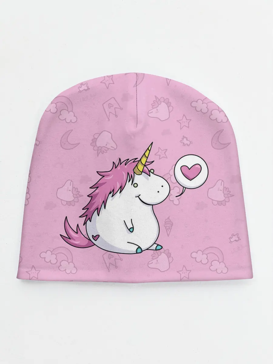 Детская шапка / Пухленький единорог