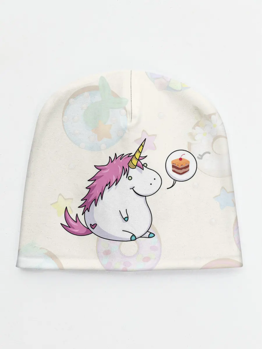 Детская шапка / Пухленький единорог