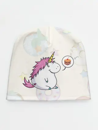 Детская шапка / Пухленький единорог
