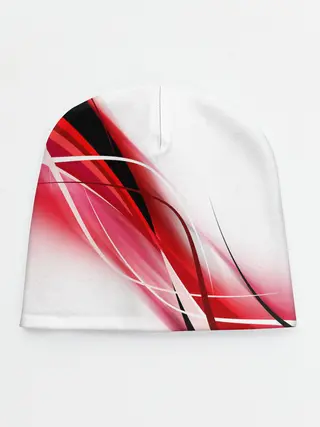 Детская шапка / GEOMETRY STRIPES RED