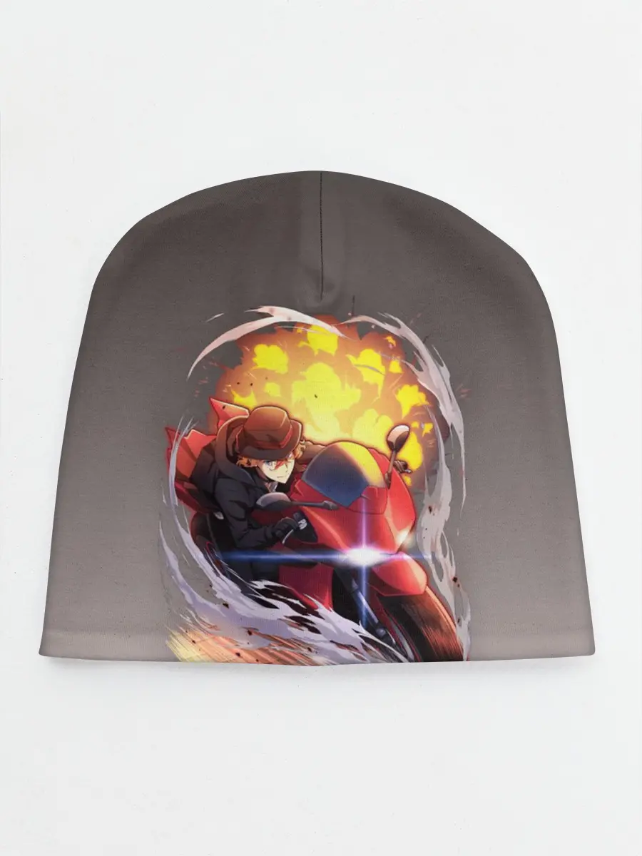 Детская шапка / Чуя Накахара на мотоцикле взрыв