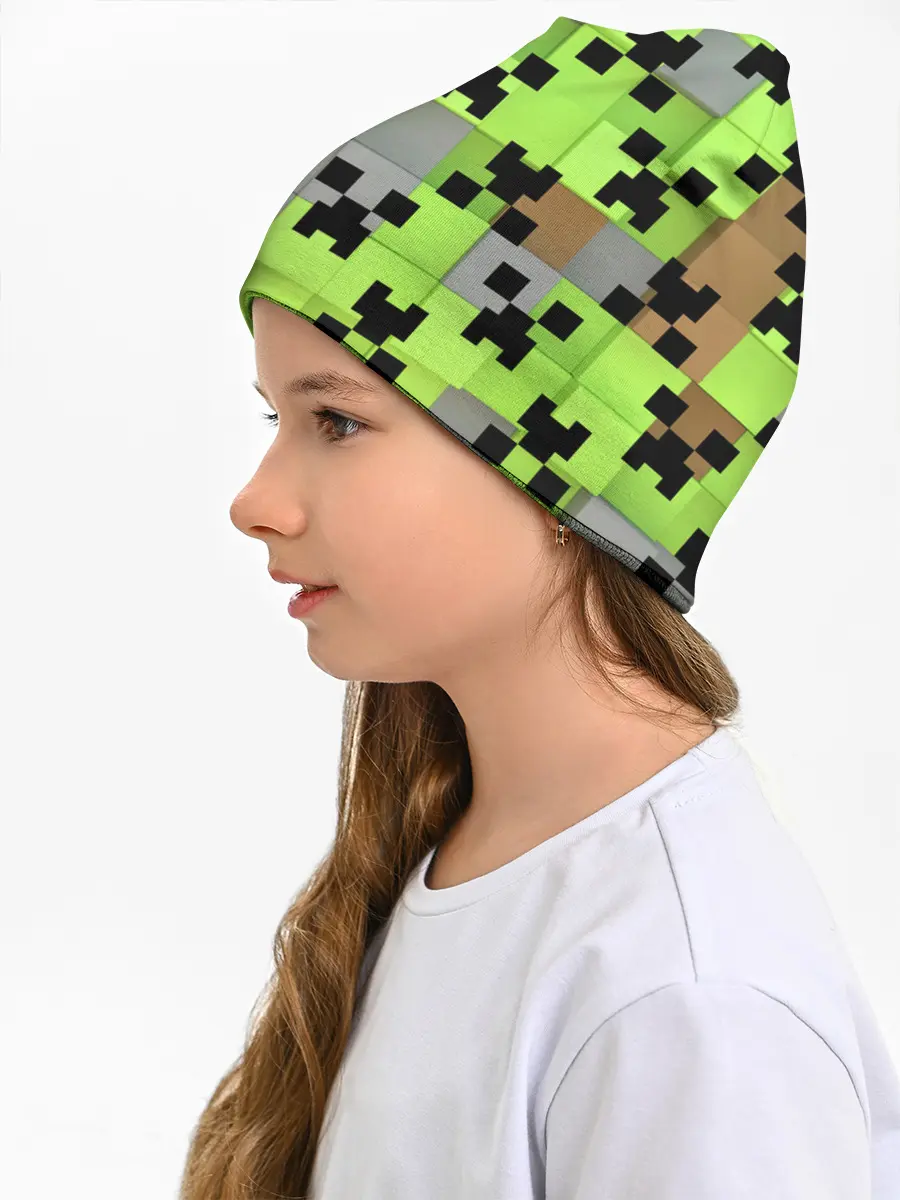 Детская шапка / Minecraft.