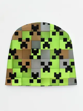 Детская шапка / Minecraft.