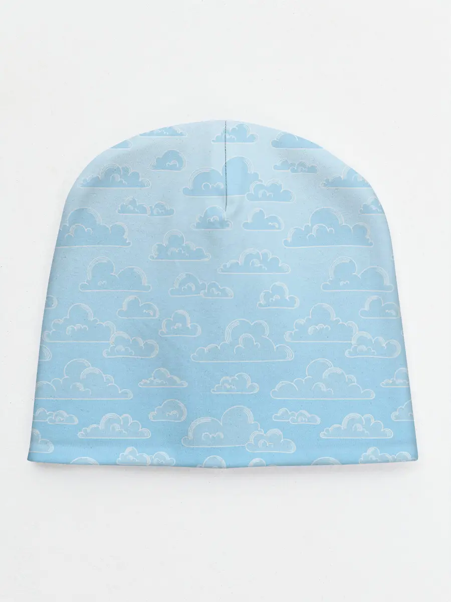 Детская шапка / Очень светлые голубые облака