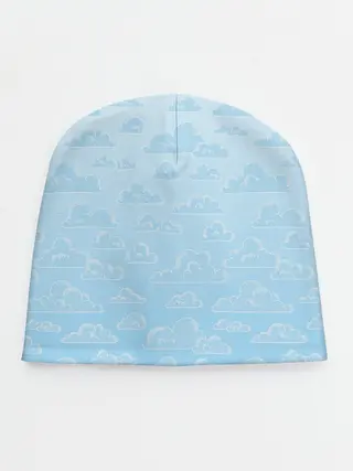 Детская шапка / Очень светлые голубые облака