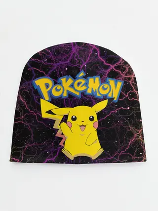 Детская шапка / Цветные молнии Пикачу