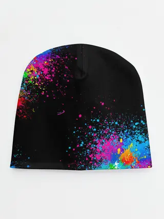 Детская шапка / Брызги красок