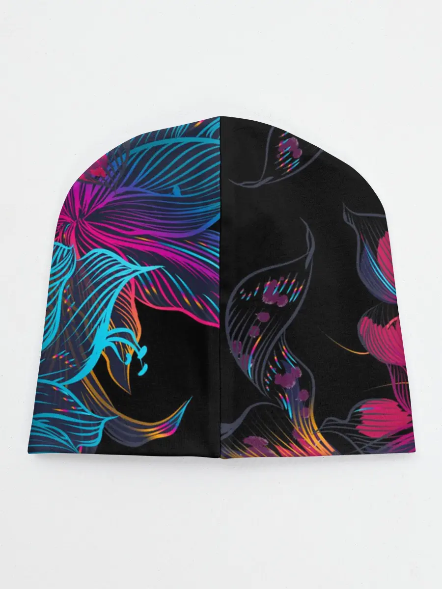 Детская шапка / Flowers | Неон