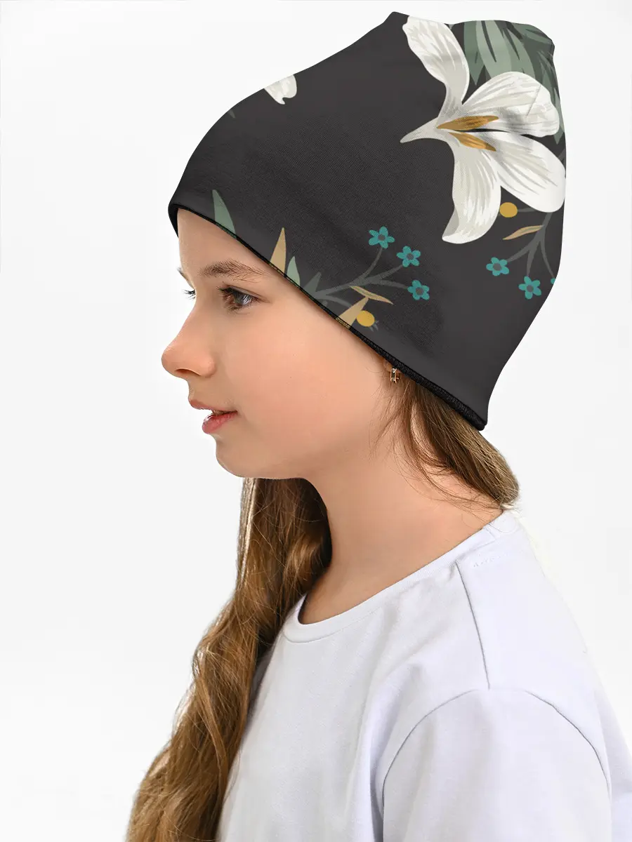 Детская шапка / Цветочный арт