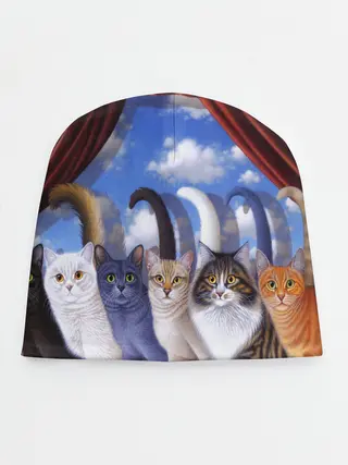 Детская шапка / Коты